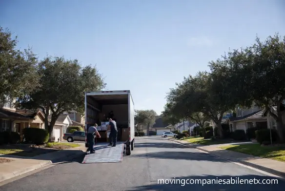 Moving services near Abilene TX 8 miles east via I-20 from Tye