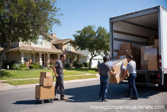 A professional flooring installer fitting and stretching a new carpet in a residential living room.