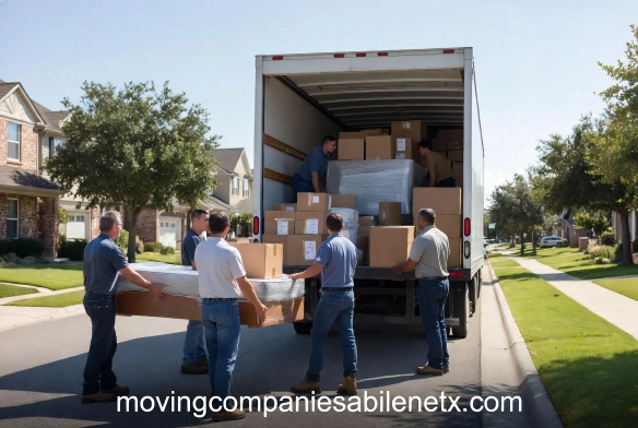 Military family preparing for a PCS move near Dyess Air Force Base in Abilene TX.