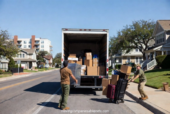 A detailed 2026 moving cost estimation checklist showing local and long-distance rates for a Red Bud relocation.